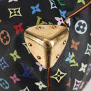 LOUIS VUITTON Monogram Multicolor Keepall 45 Bag Black M92640 Auth 117676SAV-16