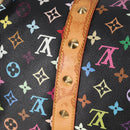 LOUIS VUITTON Monogram Multicolor Keepall 45 Bag Black M92640 Auth 117676SAV-9