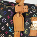 LOUIS VUITTON Monogram Multicolor Keepall 45 Bag Black M92640 Auth 117676SAV-20