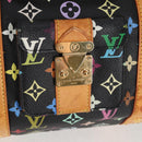 LOUIS VUITTON Monogram Multicolor Keepall 45 Bag Black M92640 Auth 117676SAV-21