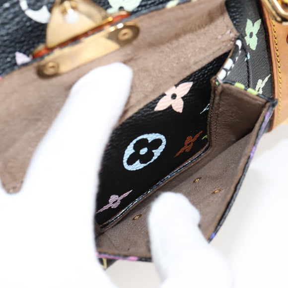LOUIS VUITTON Monogram Multicolor Keepall 45 Bag Black M92640 Auth 117676SAV