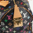 LOUIS VUITTON Monogram Multicolor Keepall 45 Bag Black M92640 Auth 117676SAV-28