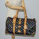 LOUIS VUITTON Monogram Multicolor Keepall 45 Bag Black M92640 Auth 117676SAV-32