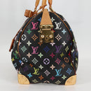 LOUIS VUITTON Monogram Multicolor Keepall 45 Bag Black M92640 Auth 117676SAV-3