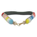 FENDI Shoulder Strap Leather Multicolor Auth 117678-2