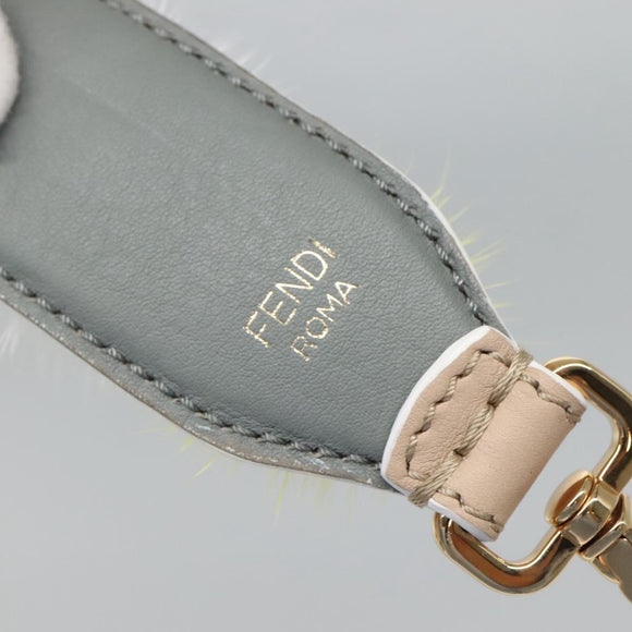 FENDI Shoulder Strap Leather Multicolor Auth 117678