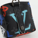 LOUIS VUITTON Eclipse Graffiti Porte Cle Squared Pouch M00969 Auth 117679AM-17