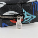 LOUIS VUITTON Eclipse Graffiti Porte Cle Squared Pouch M00969 Auth 117679AM-18