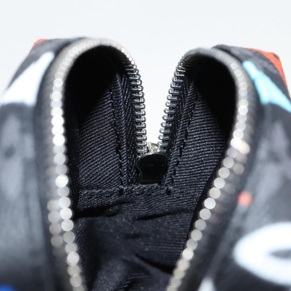 LOUIS VUITTON Eclipse Graffiti Porte Cle Squared Pouch M00969 Auth 117679AM