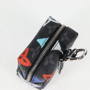 LOUIS VUITTON Eclipse Graffiti Porte Cle Squared Pouch M00969 Auth 117679AM-4