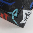 LOUIS VUITTON Eclipse Graffiti Porte Cle Squared Pouch M00969 Auth 117679AM-14