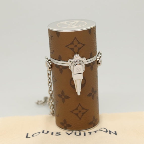 LOUIS VUITTON Monogram Reverse Lipstick case Cosmetic Pouch MP2407 Auth 117681