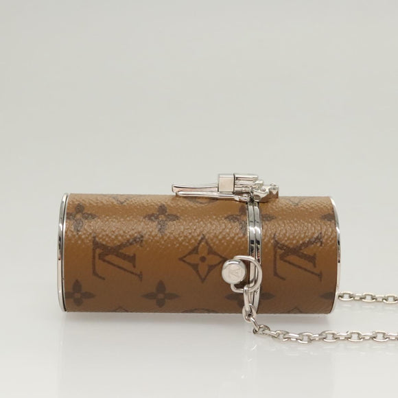 LOUIS VUITTON Monogram Reverse Lipstick case Cosmetic Pouch MP2407 Auth 117681