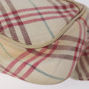 BURBERRY Nova Check Blue Label Waist bag Canvas White Pink Auth 117700-14
