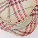 BURBERRY Nova Check Blue Label Waist bag Canvas White Pink Auth 117700-16