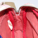 BURBERRY Nova Check Blue Label Waist bag Canvas White Pink Auth 117700-19