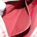 BURBERRY Nova Check Blue Label Waist bag Canvas White Pink Auth 117700-21