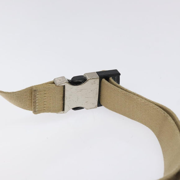 BURBERRY Nova Check Blue Label Waist bag Canvas White Pink Auth 117700