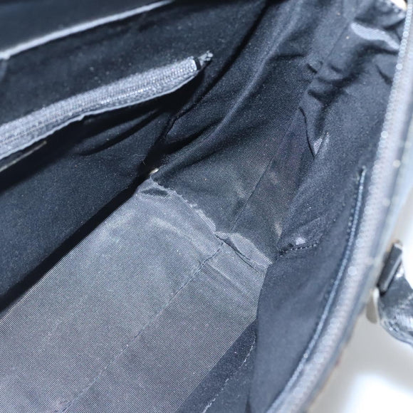 BURBERRY Nova Check Hand Bag Canvas Beige Black Auth 117701