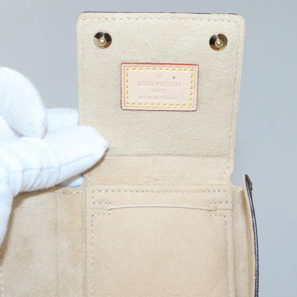 LOUIS VUITTON Monogram Jewelry Case Jewelry Box LV Auth 117703