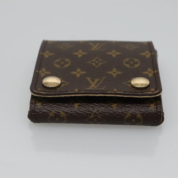 LOUIS VUITTON Monogram Jewelry Case Jewelry Box LV Auth 117703