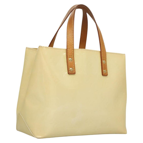LOUIS VUITTON Monogram Vernis Reade PM Hand Bag Perle M91336 LV Auth 117705