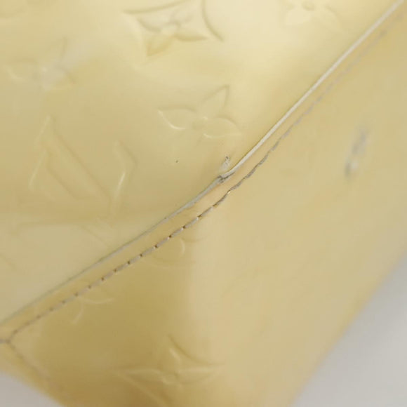 LOUIS VUITTON Monogram Vernis Reade PM Hand Bag Perle M91336 LV Auth 117705