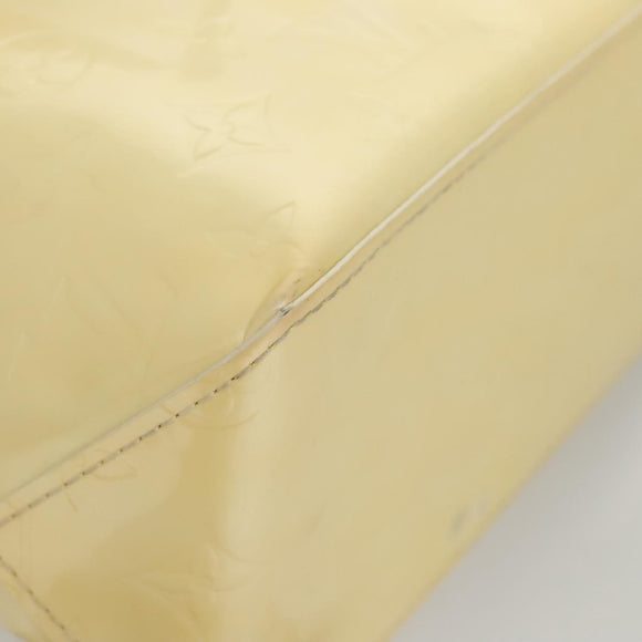 LOUIS VUITTON Monogram Vernis Reade PM Hand Bag Perle M91336 LV Auth 117705