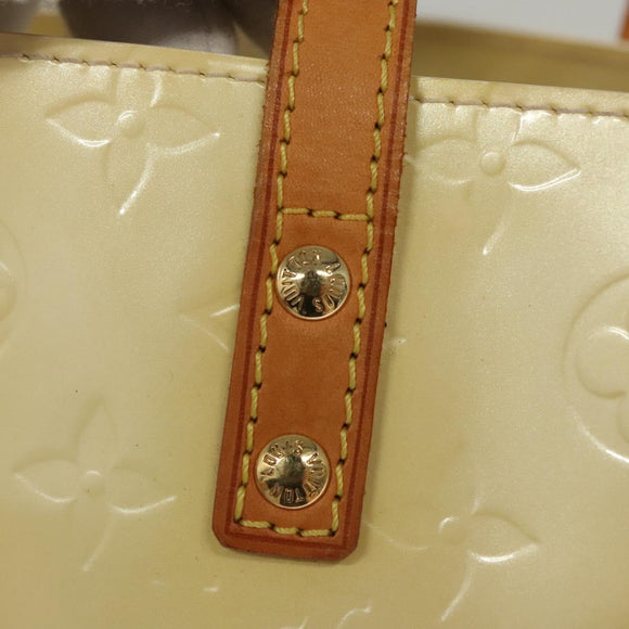 LOUIS VUITTON Monogram Vernis Reade PM Hand Bag Perle M91336 LV Auth 117705