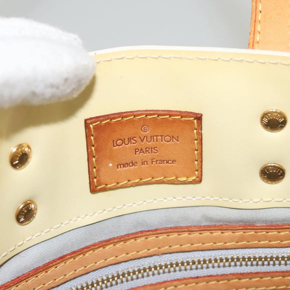 LOUIS VUITTON Monogram Vernis Reade PM Hand Bag Perle M91336 LV Auth 117705