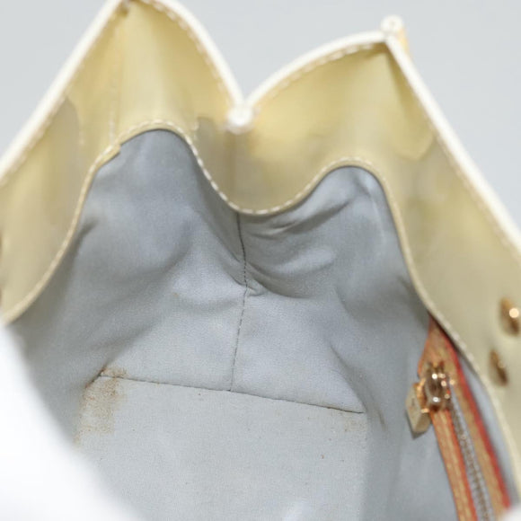 LOUIS VUITTON Monogram Vernis Reade PM Hand Bag Perle M91336 LV Auth 117705