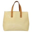 LOUIS VUITTON Monogram Vernis Reade PM Hand Bag Perle M91336 LV Auth 117705-13