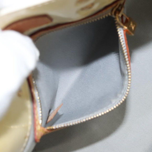 LOUIS VUITTON Monogram Vernis Reade PM Hand Bag Perle M91336 LV Auth 117705