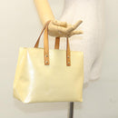 LOUIS VUITTON Monogram Vernis Reade PM Hand Bag Perle M91336 LV Auth 117705-23