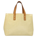 LOUIS VUITTON Monogram Vernis Reade PM Hand Bag Perle M91336 LV Auth 117705-2