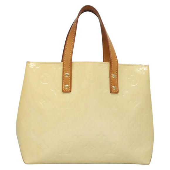 LOUIS VUITTON Monogram Vernis Reade PM Hand Bag Perle M91336 LV Auth 117705