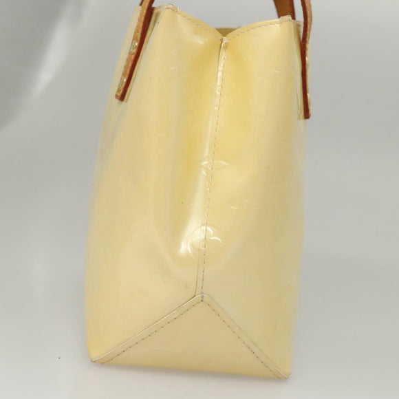 LOUIS VUITTON Monogram Vernis Reade PM Hand Bag Perle M91336 LV Auth 117705