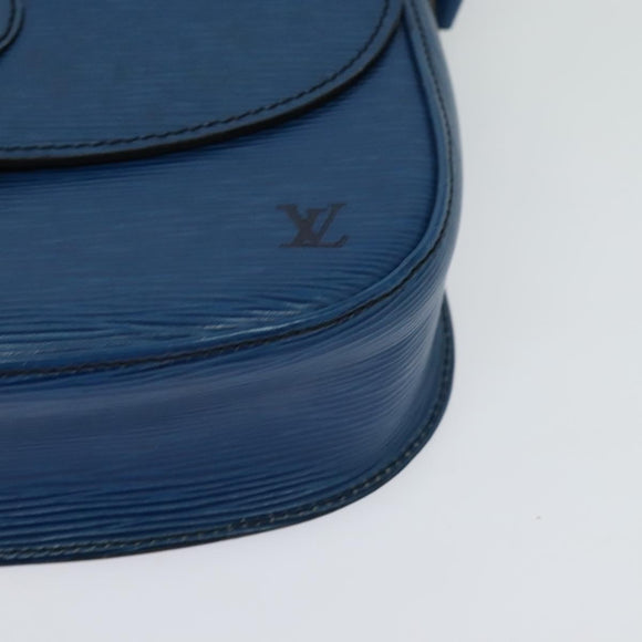 LOUIS VUITTON Epi Saint Cloud GM Shoulder Bag Toledo Blue M52195 LV Auth 117707