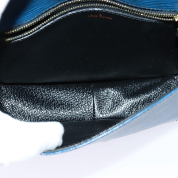 LOUIS VUITTON Epi Saint Cloud GM Shoulder Bag Toledo Blue M52195 LV Auth 117707