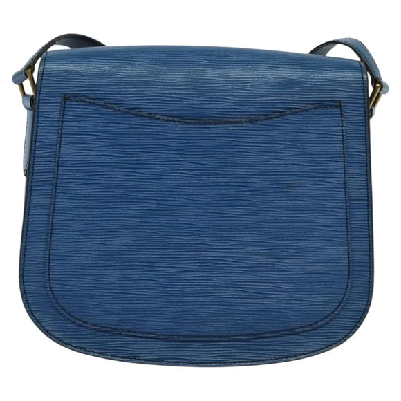 LOUIS VUITTON Epi Saint Cloud GM Shoulder Bag Toledo Blue M52195 LV Auth 117707