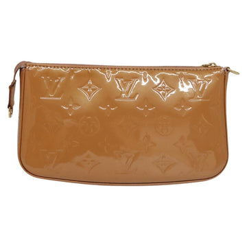LOUIS VUITTON Vernis Pochette Accessoires Pouch Rose Velours M91575 Auth 117712 - 0