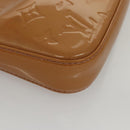 LOUIS VUITTON Vernis Pochette Accessoires Pouch Rose Velours M91575 Auth 117712-7