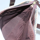 BURBERRY Nova Check Hand Bag Canvas Beige Brown Auth 117714-17