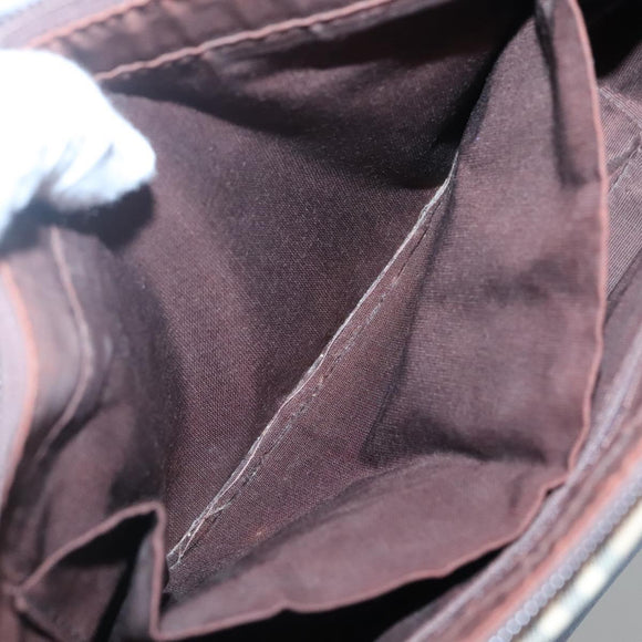 BURBERRY Nova Check Hand Bag Canvas Beige Brown Auth 117714