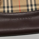 BURBERRY Nova Check Hand Bag Canvas Beige Brown Auth 117714-24