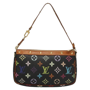LOUIS VUITTON Monogram Multicolor Pochette Accessoires Black M92648 Auth 117716 - 0