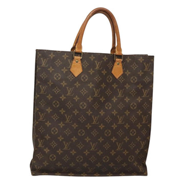 LOUIS VUITTON Monogram Sac Plat Hand Bag M51140 LV Auth 117717