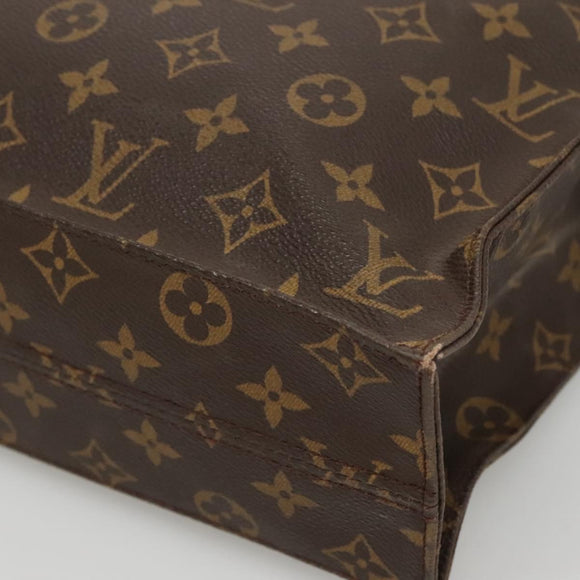LOUIS VUITTON Monogram Sac Plat Hand Bag M51140 LV Auth 117717