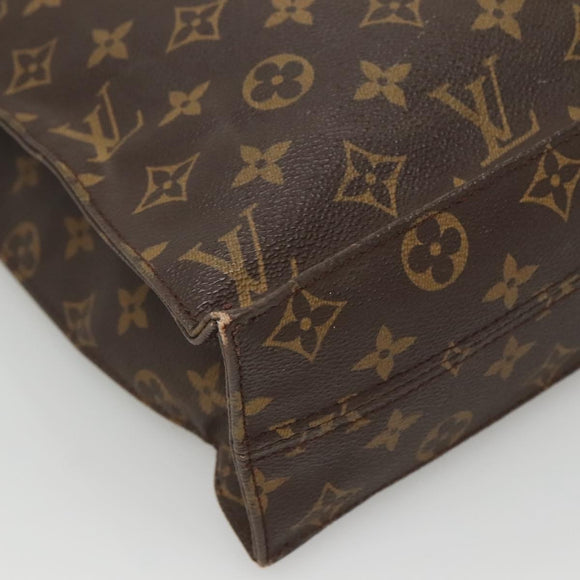 LOUIS VUITTON Monogram Sac Plat Hand Bag M51140 LV Auth 117717