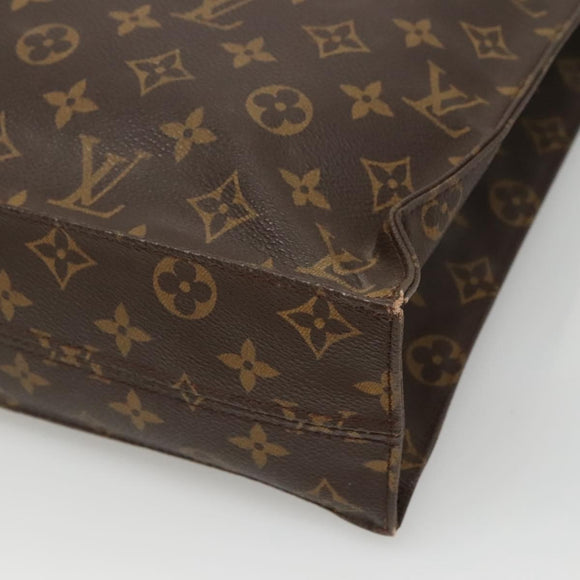 LOUIS VUITTON Monogram Sac Plat Hand Bag M51140 LV Auth 117717